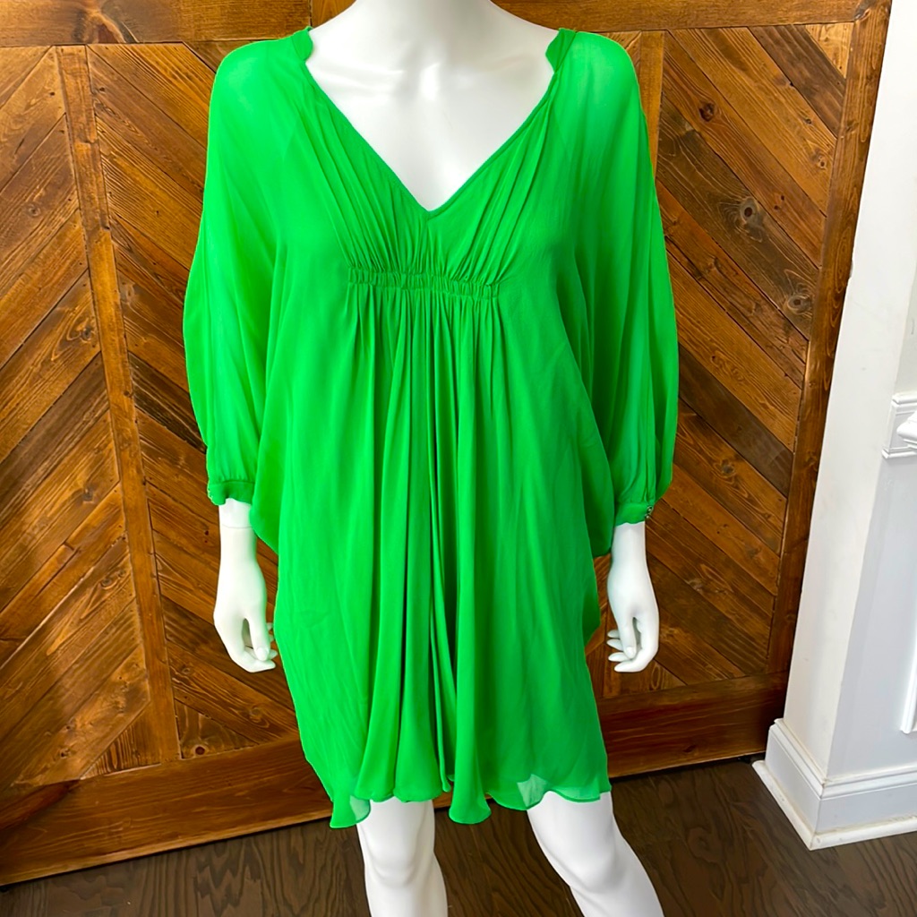 Dvf Classic High/Low Dressbeautiful Green!